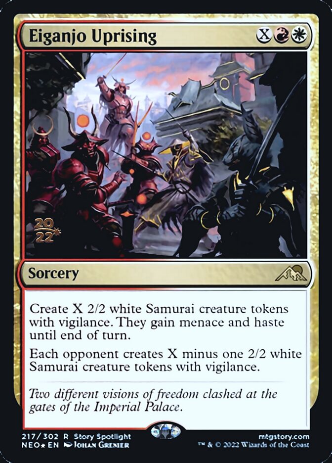 Eiganjo Uprising [Kamigawa: Neon Dynasty Prerelease Promos] | Play N Trade Winnipeg