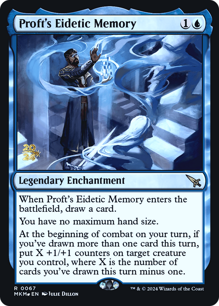 Proft's Eidetic Memory [Murders at Karlov Manor Prerelease Promos] | Play N Trade Winnipeg