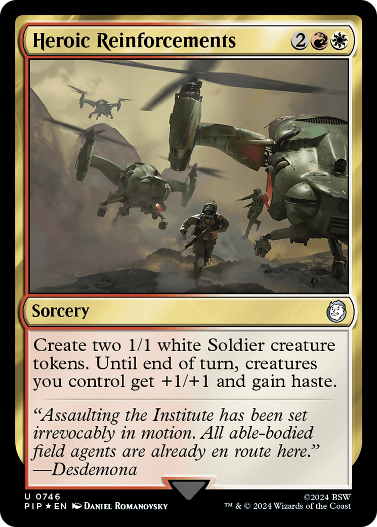 Heroic Reinforcements (Surge Foil) [Fallout] | Play N Trade Winnipeg