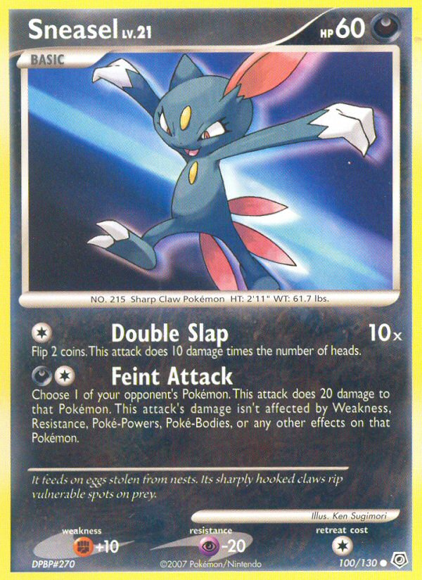 Sneasel (100/130) [Diamond & Pearl: Base Set] | Play N Trade Winnipeg