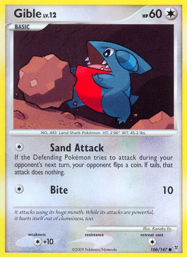 Gible (106/147) [Platinum: Supreme Victors] | Play N Trade Winnipeg