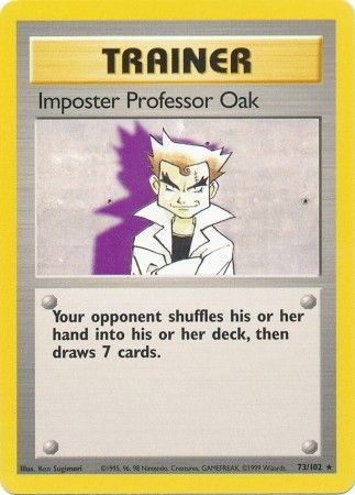 Imposter Professor Oak (73/102) [Base Set Unlimited] | Play N Trade Winnipeg