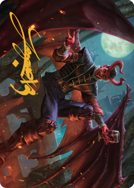 Raphael, Fiendish Savior Art Card (40) (Gold-Stamped Signature) [Commander Legends: Battle for Baldur's Gate Art Series] | Play N Trade Winnipeg