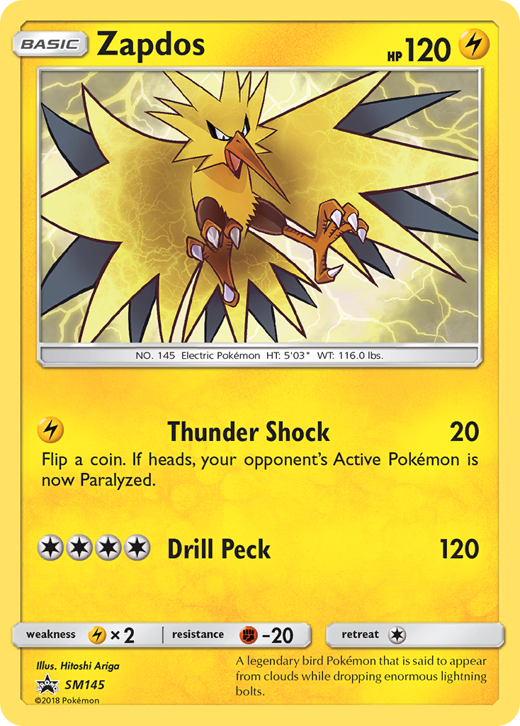 Zapdos (SM145) [Sun & Moon: Black Star Promos] | Play N Trade Winnipeg