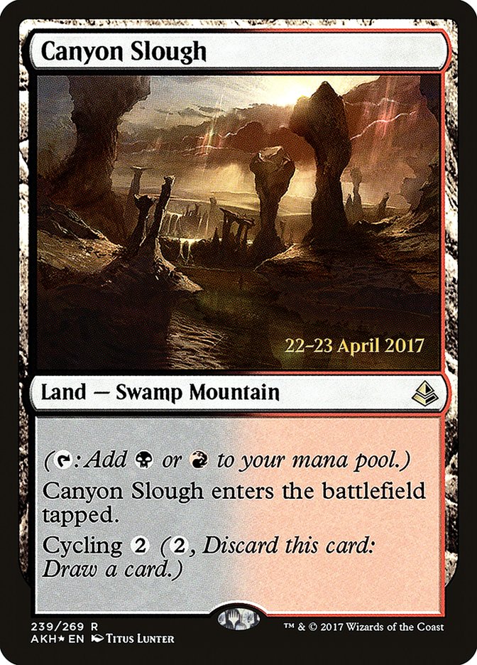 Canyon Slough  [Amonkhet Prerelease Promos] | Play N Trade Winnipeg