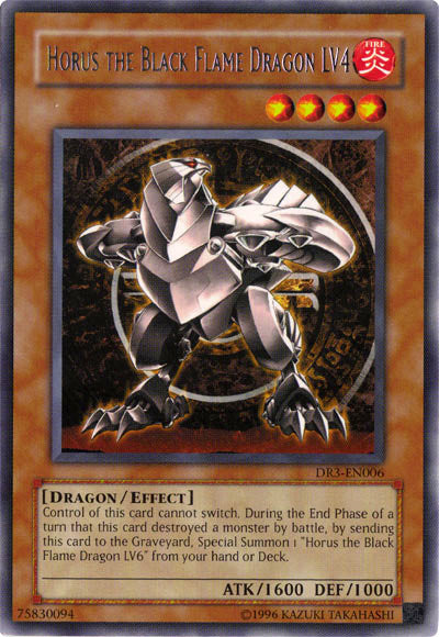 Horus the Black Flame Dragon LV4 [DR3-EN006] Rare | Play N Trade Winnipeg