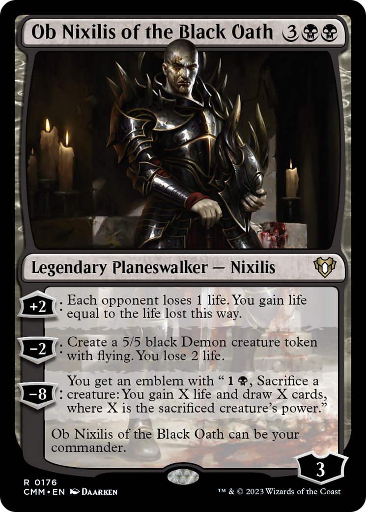 Ob Nixilis of the Black Oath [Commander Masters] | Play N Trade Winnipeg