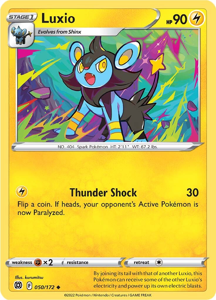 Luxio (050/172) [Sword & Shield: Brilliant Stars] | Play N Trade Winnipeg