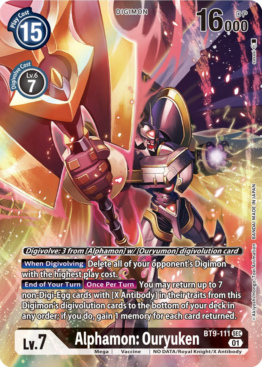 Alphamon: Ouryuken [BT9-111] (Alternate Art) [X Record] | Play N Trade Winnipeg