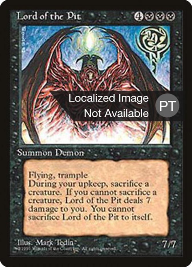 Lord of the Pit [Fourth Edition (Foreign Black Border)] | Play N Trade Winnipeg