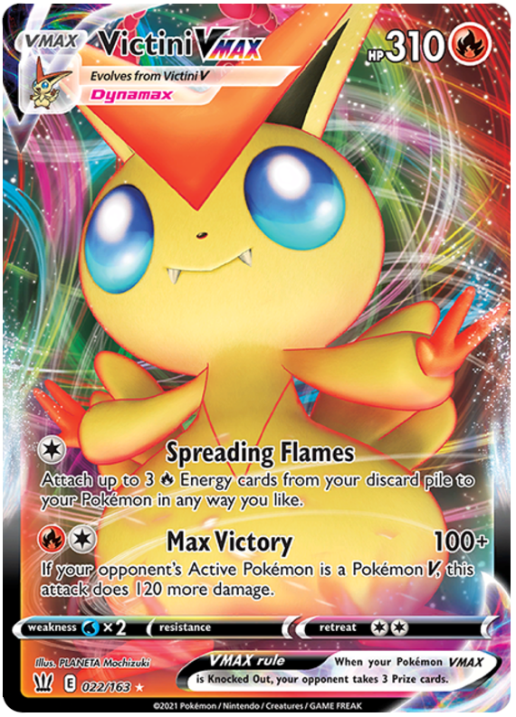 Victini VMAX (022/163) [Sword & Shield: Battle Styles] | Play N Trade Winnipeg