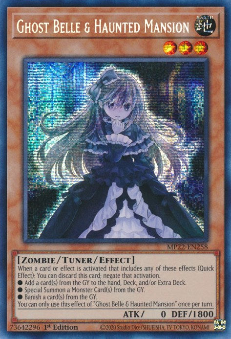 Ghost Belle & Haunted Mansion [MP22-EN258] Prismatic Secret Rare | Play N Trade Winnipeg