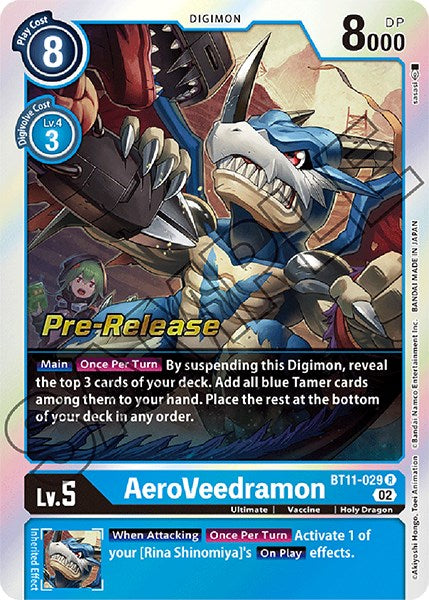 AeroVeedramon [BT11-029] [Dimensional Phase Pre-Release Promos] | Play N Trade Winnipeg