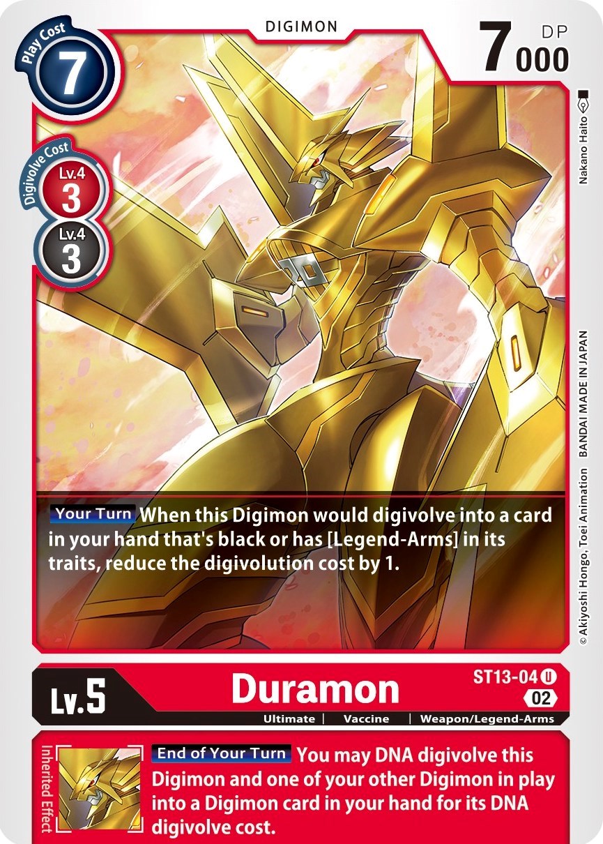 Duramon [ST13-04] [Starter Deck: Ragnaloardmon] | Play N Trade Winnipeg