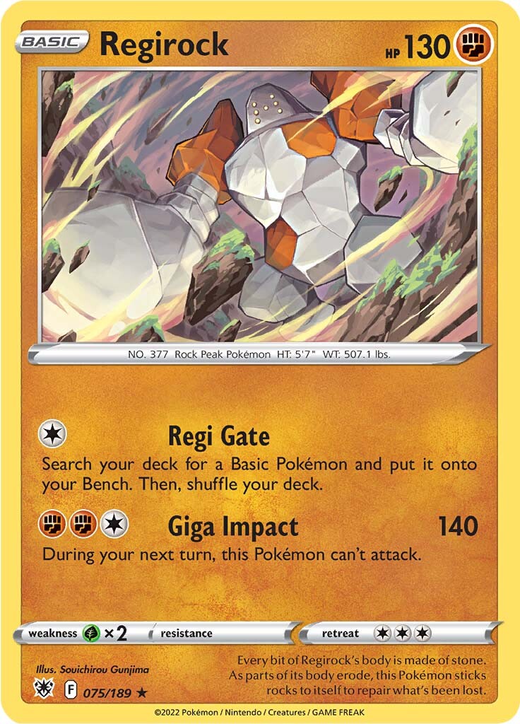 Regirock (075/189) [Sword & Shield: Astral Radiance] | Play N Trade Winnipeg