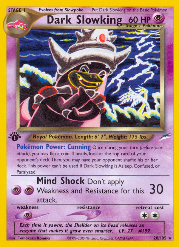 Dark Slowking (20/105) [Neo Destiny 1st Edition] | Play N Trade Winnipeg