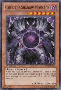 Caius the Shadow Monarch [BP01-EN018] Starfoil Rare | Play N Trade Winnipeg
