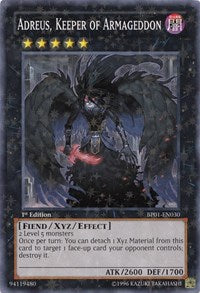 Adreus, Keeper of Armageddon [BP01-EN030] Starfoil Rare | Play N Trade Winnipeg