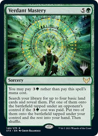 Verdant Mastery (Promo Pack) [Strixhaven: School of Mages Promos] | Play N Trade Winnipeg