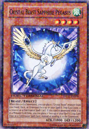 Crystal Beast Sapphire Pegasus [DT01-EN058] Common | Play N Trade Winnipeg