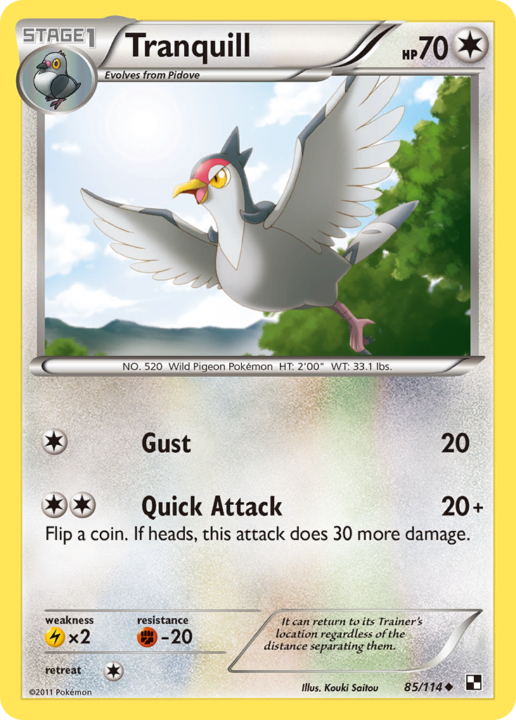 Tranquill (85/114) [Black & White: Base Set] | Play N Trade Winnipeg