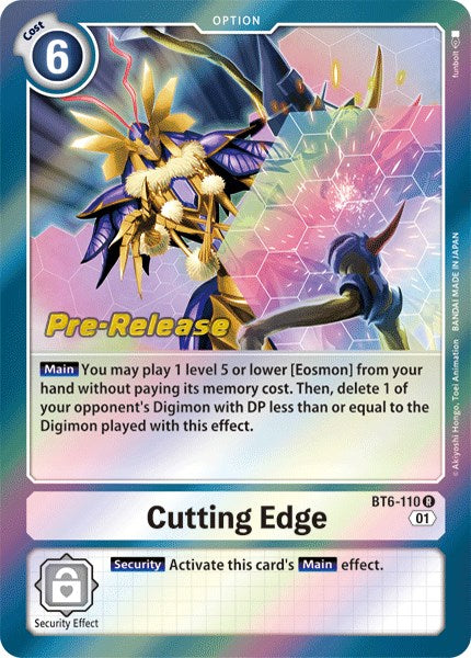 Cutting Edge [BT6-110] [Double Diamond Pre-Release Cards] | Play N Trade Winnipeg