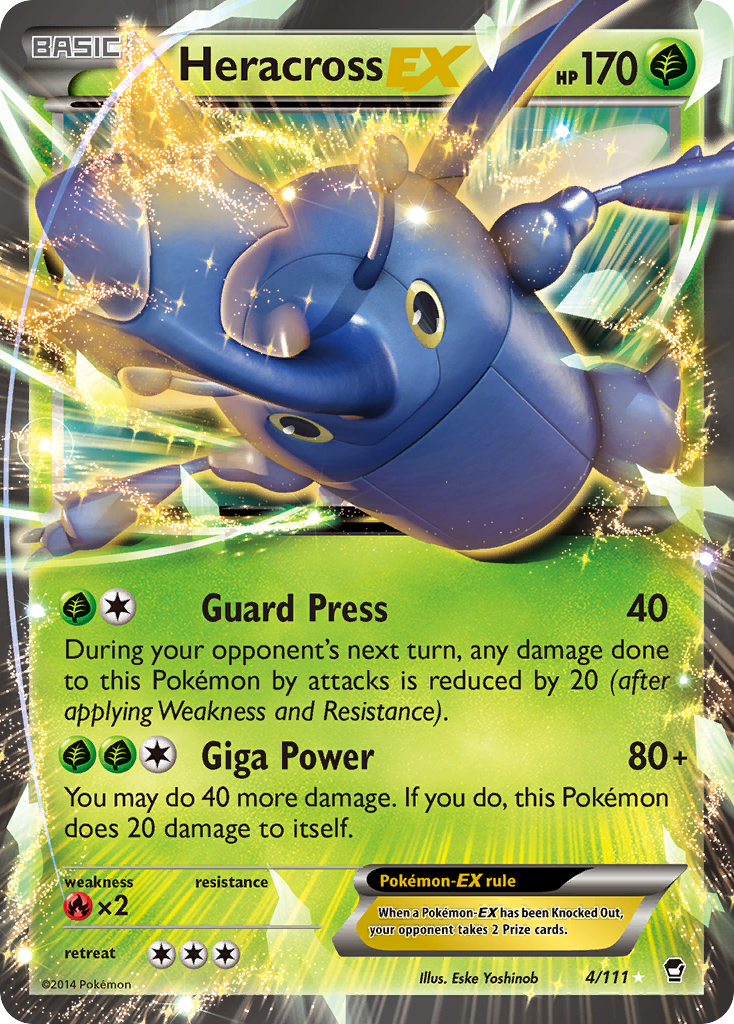 Heracross EX (4/111) [XY: Furious Fists] | Play N Trade Winnipeg