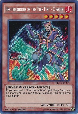 Brotherhood of the Fire Fist - Coyote [MP14-EN054] Secret Rare | Play N Trade Winnipeg