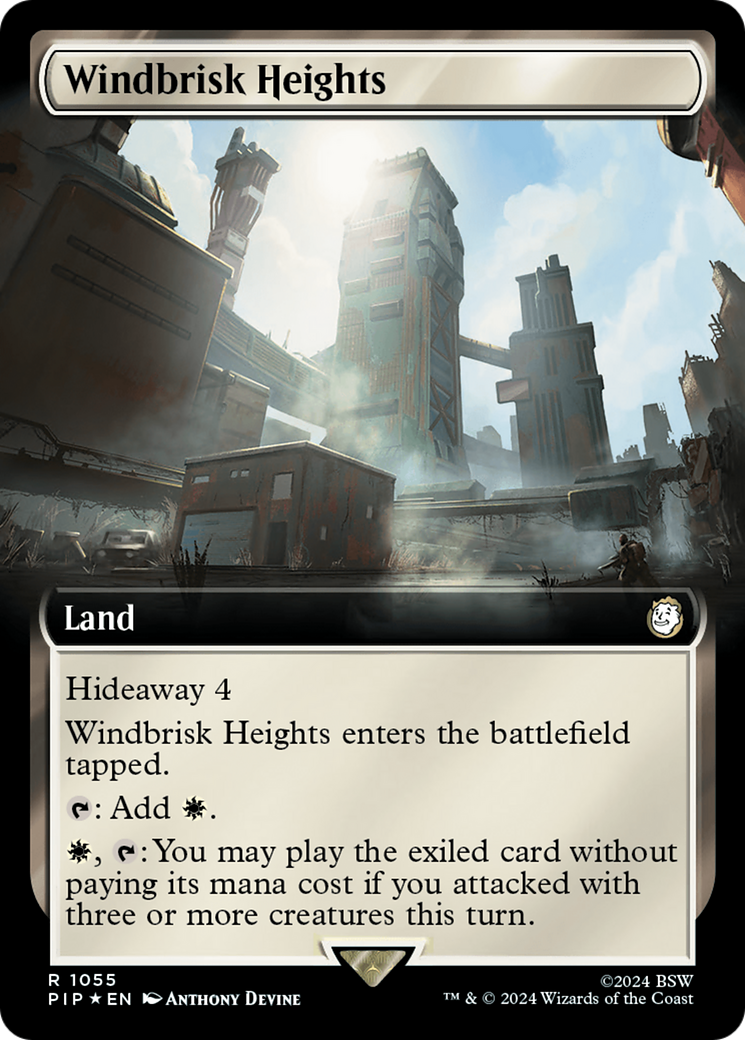 Windbrisk Heights (Extended Art) (Surge Foil) [Fallout] | Play N Trade Winnipeg