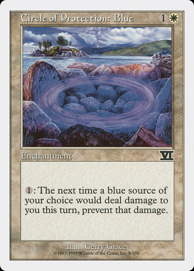 Circle of Protection: Blue [Classic Sixth Edition] | Play N Trade Winnipeg