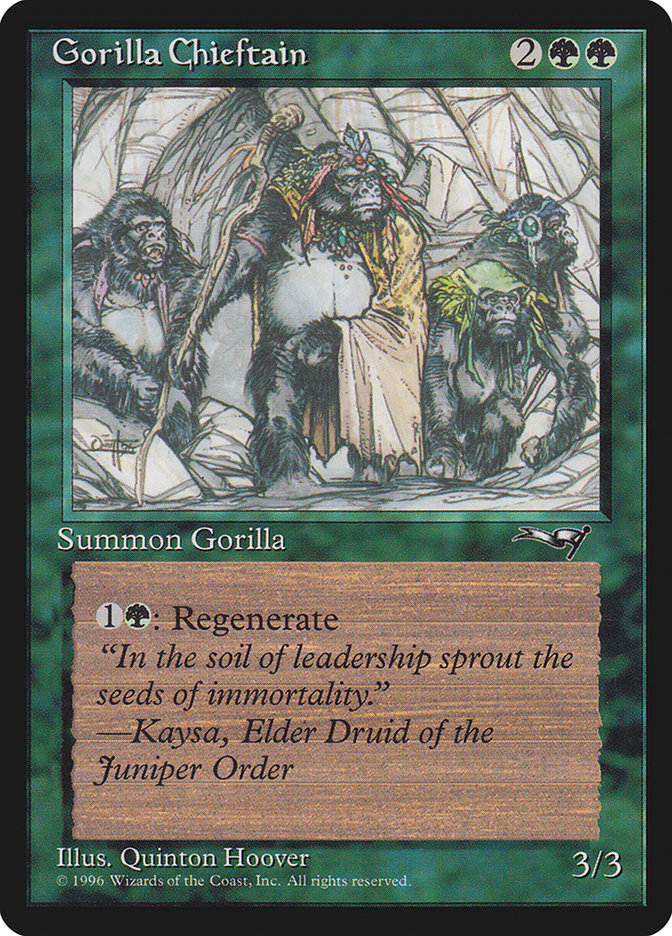 Gorilla Chieftain (Four Gorilla Art) [Alliances] | Play N Trade Winnipeg