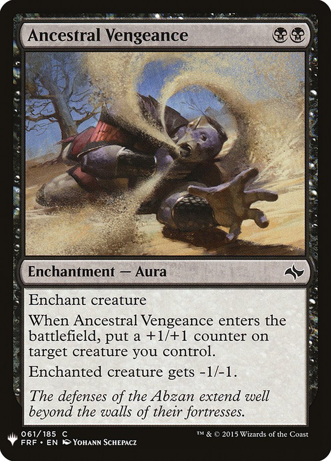 Ancestral Vengeance [Mystery Booster] | Play N Trade Winnipeg