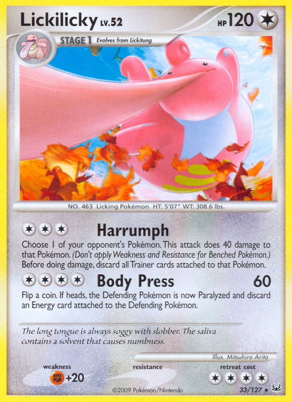 Lickilicky (33/127) [Platinum: Base Set] | Play N Trade Winnipeg