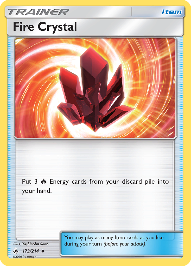 Fire Crystal (173/214) [Sun & Moon: Unbroken Bonds] | Play N Trade Winnipeg