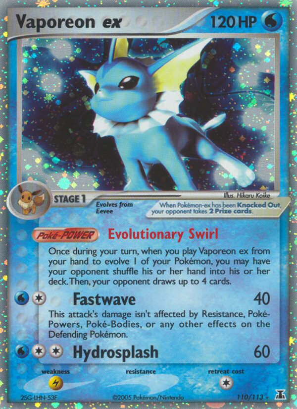 Vaporeon ex (110/113) [EX: Delta Species] | Play N Trade Winnipeg