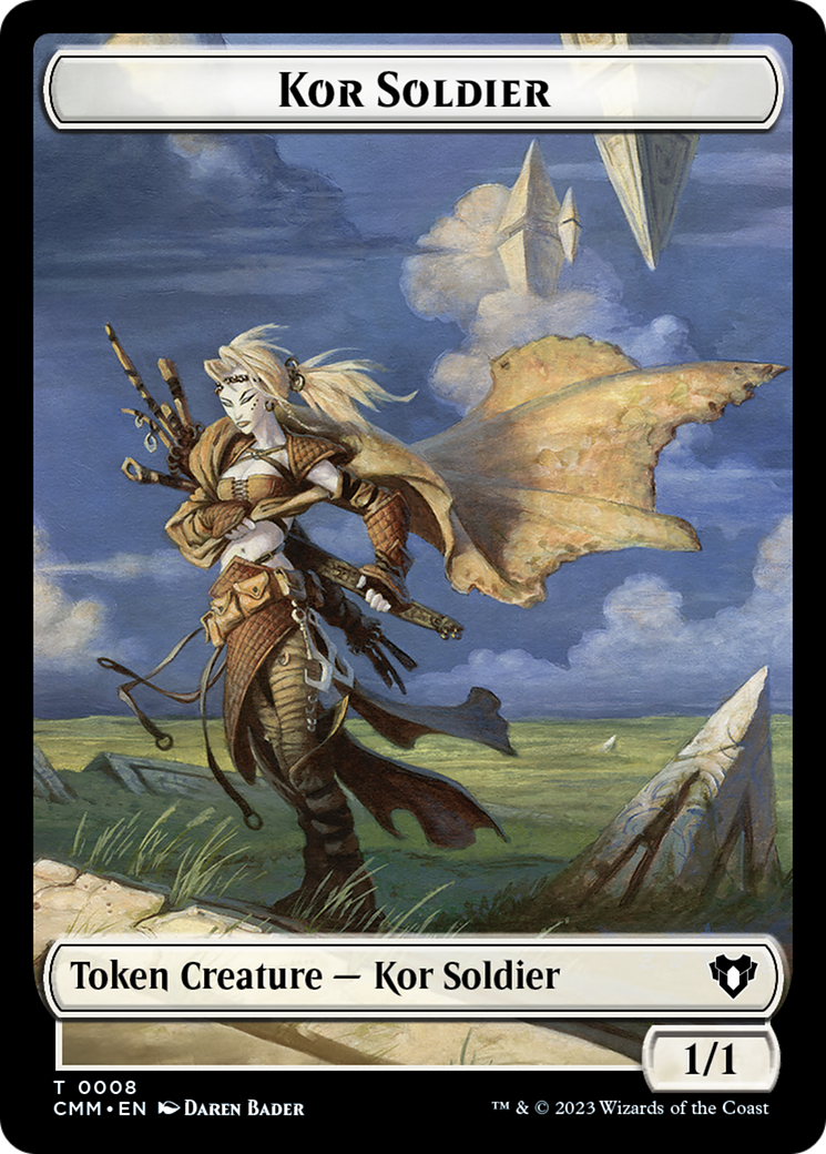 Elemental (0026) // Kor Soldier Double-Sided Token [Commander Masters Tokens] | Play N Trade Winnipeg