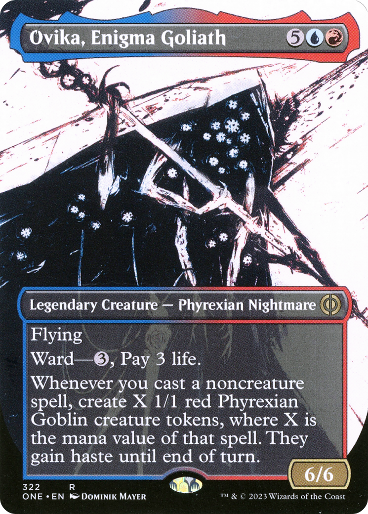 Ovika, Enigma Goliath (Borderless Ichor) [Phyrexia: All Will Be One] | Play N Trade Winnipeg