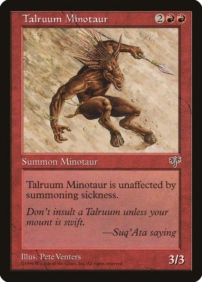 Talruum Minotaur [Mirage] | Play N Trade Winnipeg