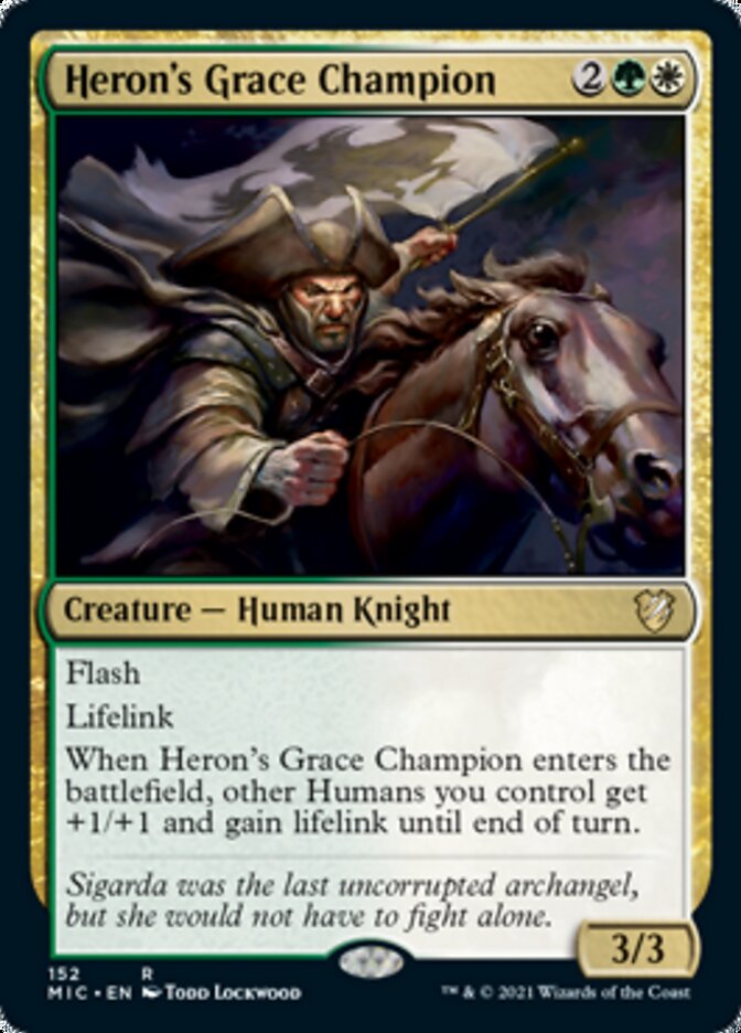 Heron's Grace Champion [Innistrad: Midnight Hunt Commander] | Play N Trade Winnipeg