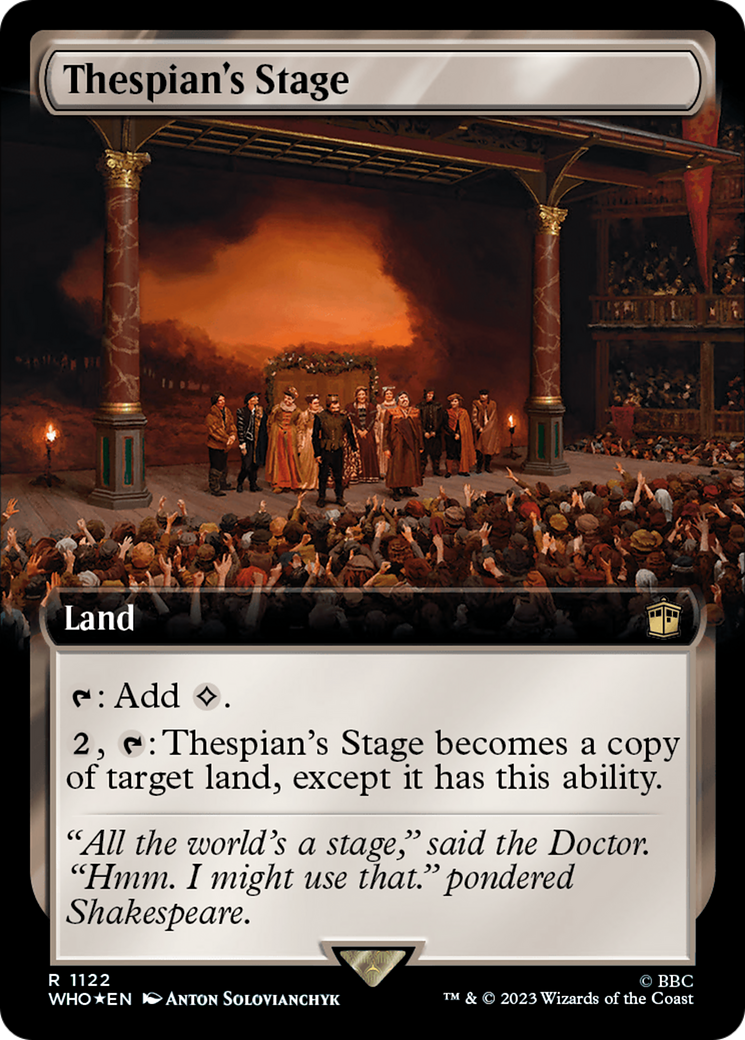 Thespian's Stage (Extended Art) (Surge Foil) [Doctor Who] | Play N Trade Winnipeg
