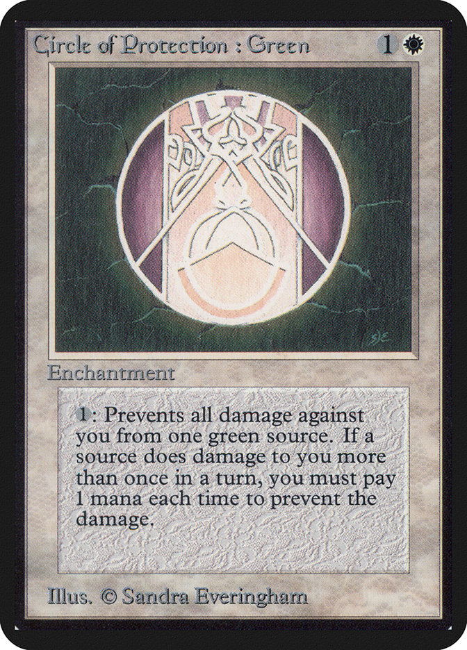 Circle of Protection: Green [Limited Edition Alpha] | Play N Trade Winnipeg