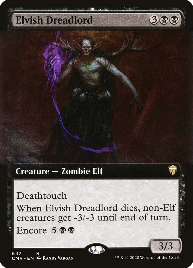 Elvish Dreadlord (Extended) [Commander Legends] | Play N Trade Winnipeg