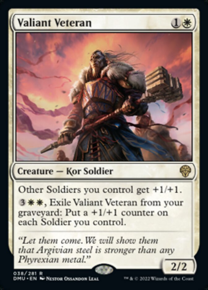 Valiant Veteran [Dominaria United] | Play N Trade Winnipeg