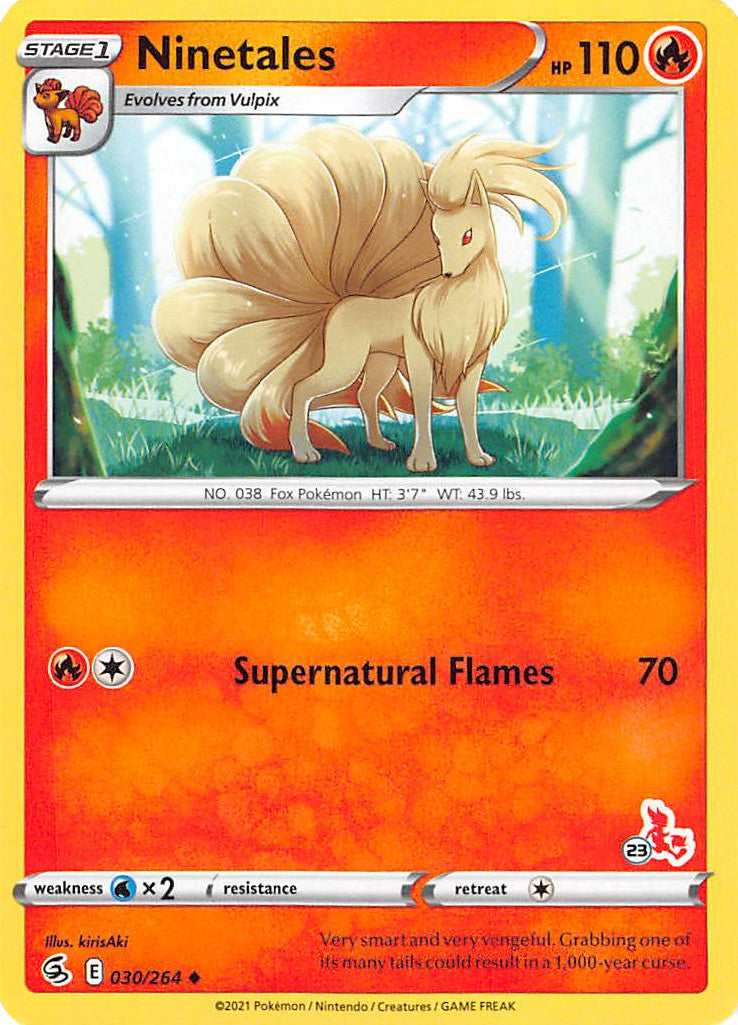 Ninetales (30/264) (Cinderace Stamp #23) [Battle Academy 2022] | Play N Trade Winnipeg