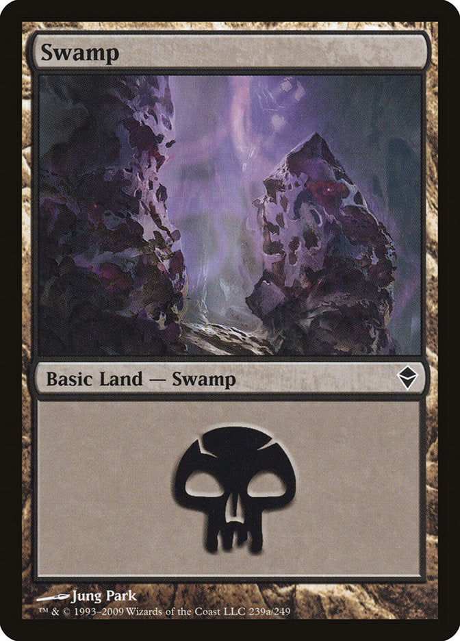 Swamp (239a) [Zendikar] | Play N Trade Winnipeg