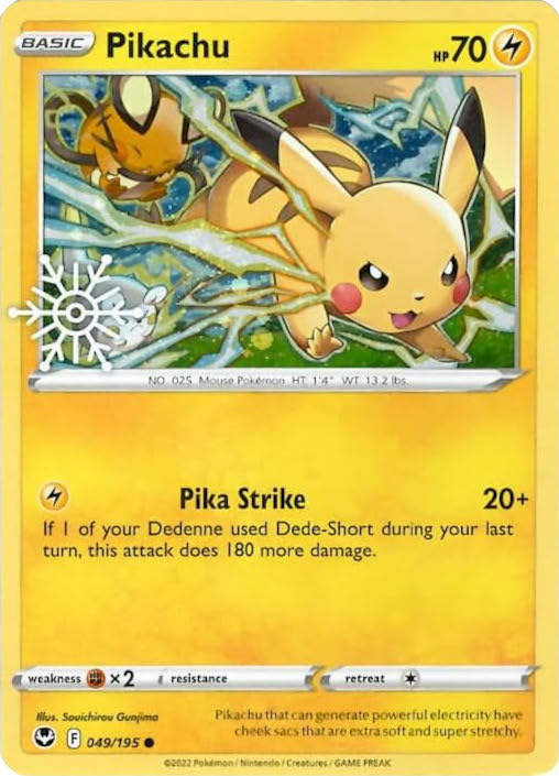 Pikachu (049/195) (Holiday Calendar) [Sword & Shield: Silver Tempest] | Play N Trade Winnipeg