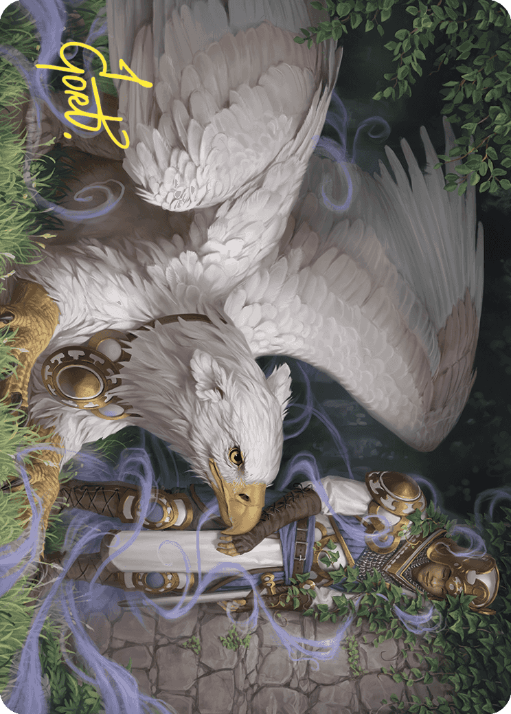 Dutiful Griffin Art Card (Gold-Stamped Signature) [Wilds of Eldraine Art Series] | Play N Trade Winnipeg