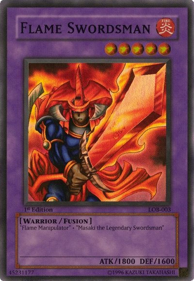 Flame Swordsman [LOB-003] Super Rare | Play N Trade Winnipeg