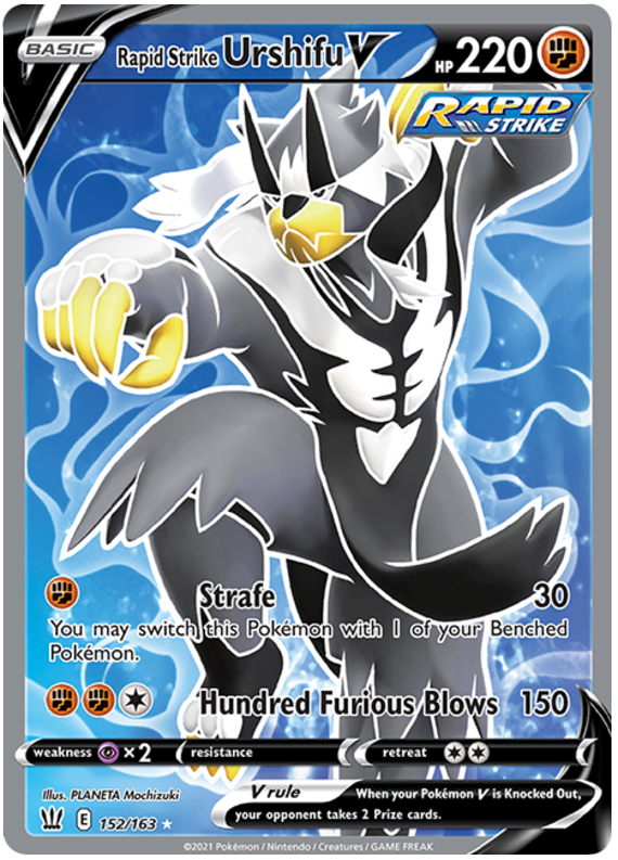 Rapid Strike Urshifu V (152/163) [Sword & Shield: Battle Styles] | Play N Trade Winnipeg