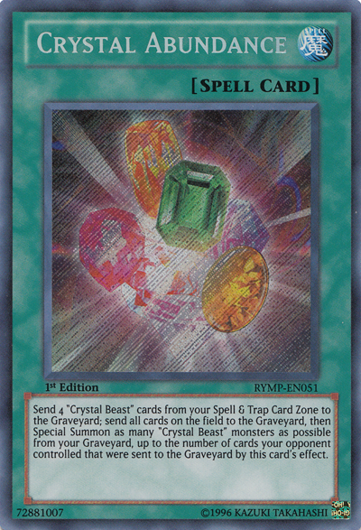 Crystal Abundance [RYMP-EN051] Secret Rare | Play N Trade Winnipeg